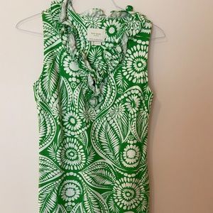 Ruffled neck kate spade dress